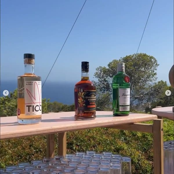 Agave spirits tasting with ocean view