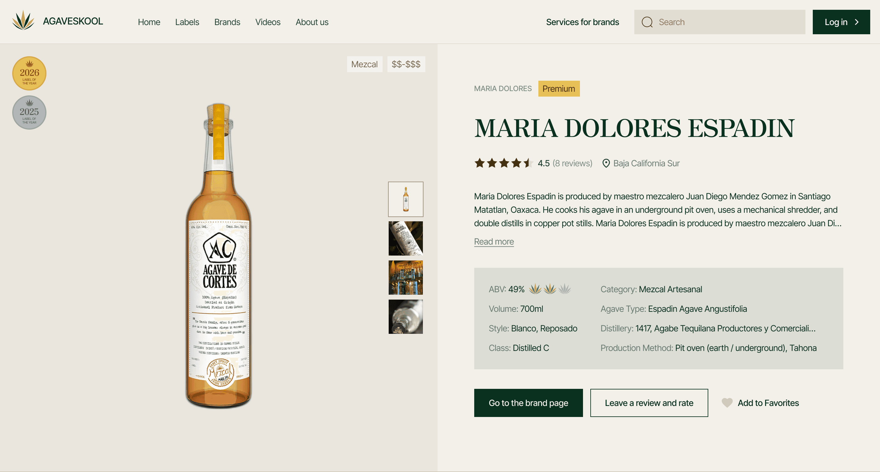 Detailed info about the labels