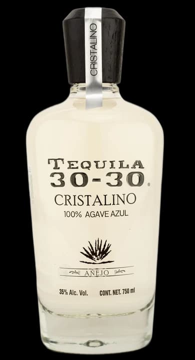 Tequila 30-30 Cristalino Añejo