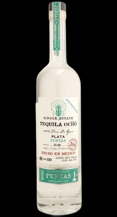 Tequila Ocho Plata Puntas - 2023 Mesa Colorada